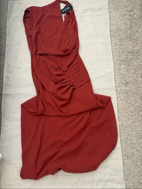 NWT long formal open back dress